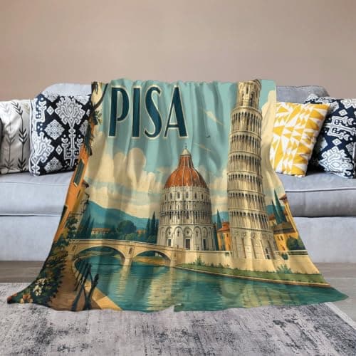 TBDUEPS Pisa Travel Soft Bed Blanket 40"x50", New Year Gift — view 4