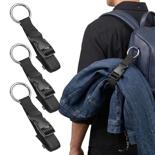 3 Pcs Add a Bag Luggage Straps Jacket Holder Strap