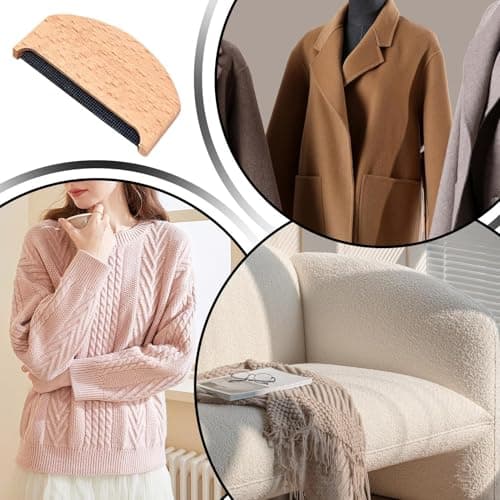 Pilling Remover – Portable Manual Cleaning Tool | Sweater Shaver to Remove Fuzz | Fabric Coat Pet Hair Debris Removal Brush for Winter Fall Home Travel Apartment Dorm — view 6