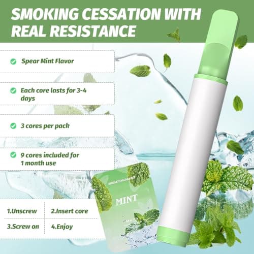 Mint Flavoured Air Inhaler with 3pcs Mint-Flavoured Filters — view 2