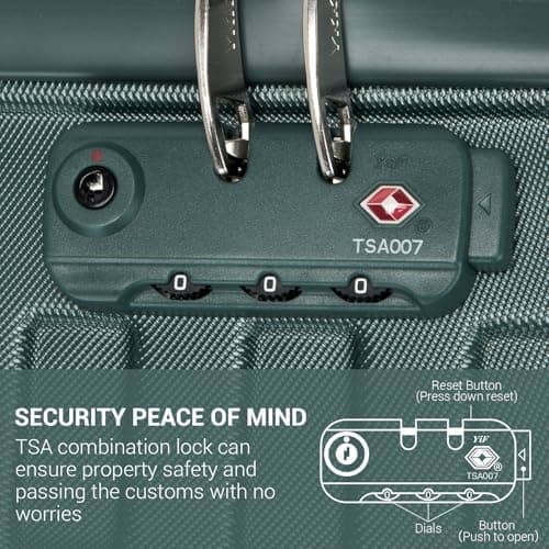 Supercase Cabin Suitcase, Lightweight Hard Shell Carry On Luggage — view 4