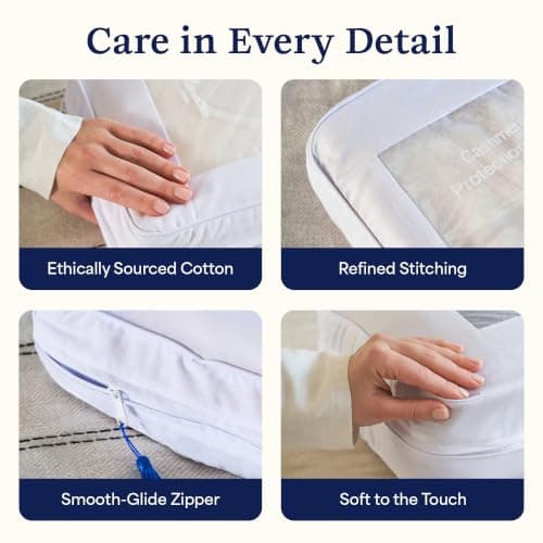 The Cashmere Choice Cashmere Storage Bags for Clothes, Jumpers, Scarves – 100% Cotton Garment Bag – Standard Size — view 6