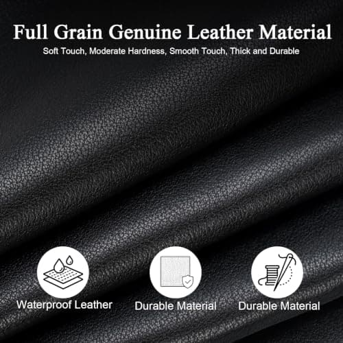 TIDING Genuine Leather Shoulder Strap Replacement for Laptop Briefcase — view 6