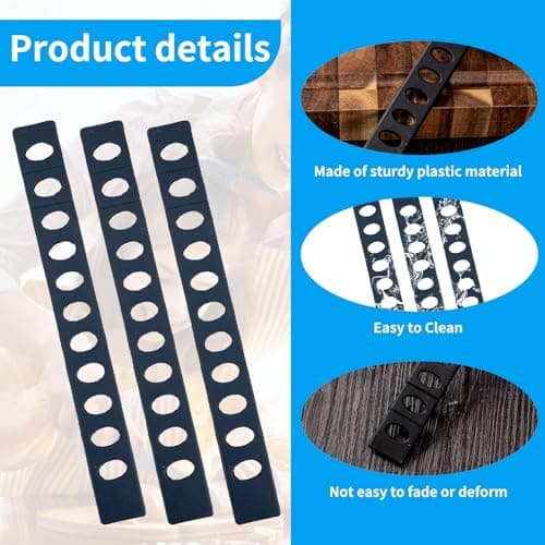 Knife Sheath - 20-Pack Black Blade Protectors, Durable Plastic, Knife Blade Cover for Chef, Utility, and Steak Knives, Portable, Ideal for Daily Use and Outdoor Activities — view 3
