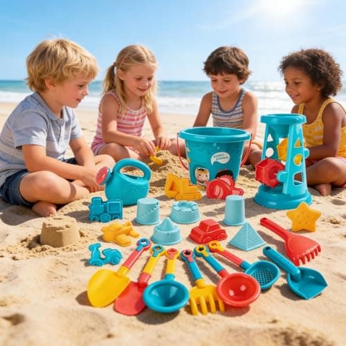 Sandbox Toys with Shovel and Fun Summer Games — view 3