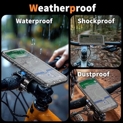 Cozycase IP68 TOP Waterproof Bike Phone Holder For Samsung Galaxy S25 — view 5