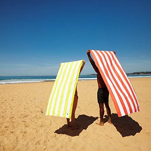 Dock & Bay Beach Towel - Quick Dry, Sand Free - Compact, Lightweight - 100% Recycled - Includes Bag - Cabana - Waikiki Coral Red - Large (160x90cm, 63x35") — view 2