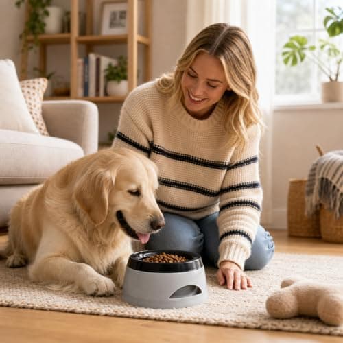Non Spill Dog Water Bowl, Portable Dog Water Bowl, Grey — view 6
