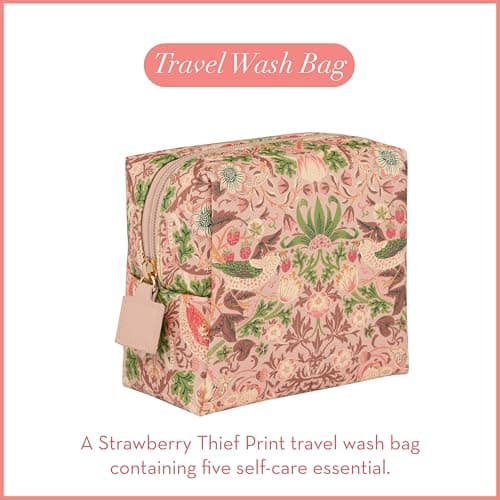 William Morris At Home Face Moisturiser and Cleanser x2 30ml, Body Mist 15ml, Lip Balm 10ml, Velvet Eye Mask, Travel Wash Bag, Make up Essentials, Vegan and Cruelty Friendly, Gift for Her, Self-Care — view 4