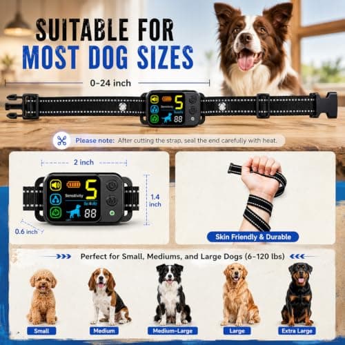 Citronella Spray Anti-Bark Collar,Automatic Stop Barking with 5 Sensitivity — view 3