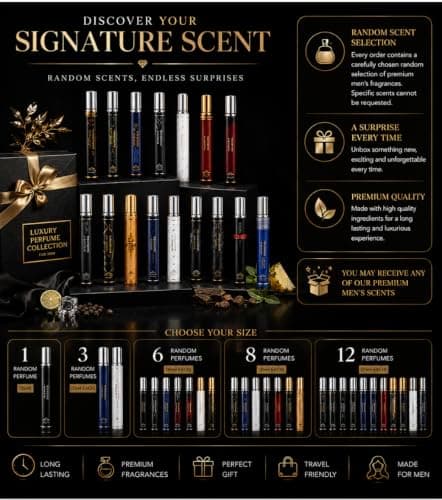 Men Perfume Set (12 Perfumes) Pocket Scent Selection for Men — view 3