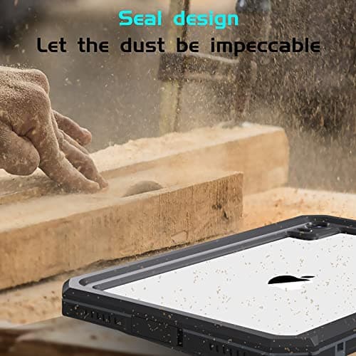 AICase iPad Mini 6 2021 (6th Generation) Waterproof Case,Underwater Protective Dustproof Shockproof Case Cover with 360 Full-Body Protection,iPad Mini 6th Gen 8.3 Inch case with Lanyard and Kickstand — view 6