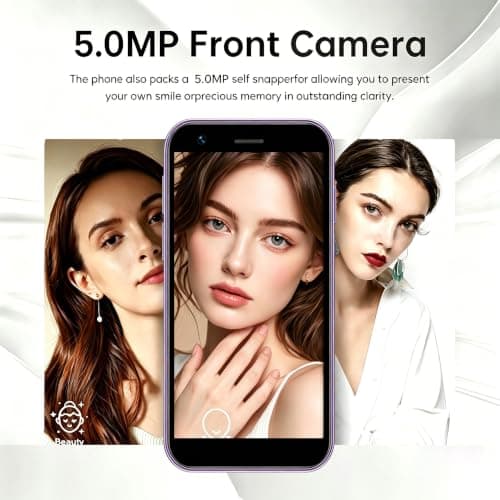 Longben Unlocked Mini Smartphone, 4G Android 10.0, 3.0 Inch Display, Dual SIM, 2MP + 5MP HD Camera, 2000mAh Long-Lasting Battery, Bluetooth/WiFi/facial recognition Phone(Purple 2GB+16GB) — view 4