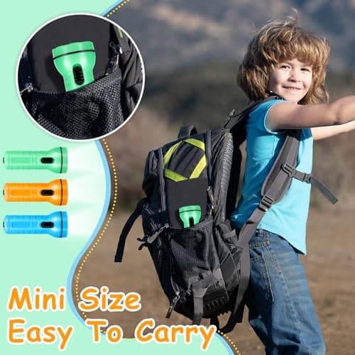 Weewooday 6 Pcs Mini LED Torch Pocket for Kids Camping Party Favors — view 6