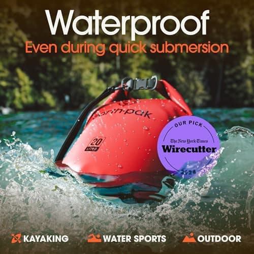 Waterproof Dry Bag 20L - Roll Top Compression Sack for Kayak Paddleboard — view 3