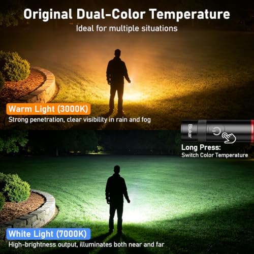 Blukar 2026 Gen 2 Small Torch Rechargeable,EDC Mini Flashlight with 2 Color — view 4
