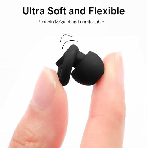 Quite Silicone Earplugs Soft Reusable with Storage Case, Noise Reducing Ear Plugs for Sleeping, Travel, Work, Concerts & Swimming, Comfortable Noise Cancelling Earplugs — view 3