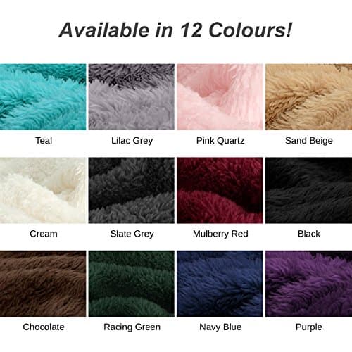 Snug Rug Special Edition Luxury Grey Blanket Sherpa Fleece Blankets Soft Throw 127 x 178cm (50" x 70") Slate Grey — view 6