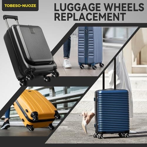 8 Pack 50mm Luggage Wheels Replacement Kit for Suitcase Caster Repair — view 5