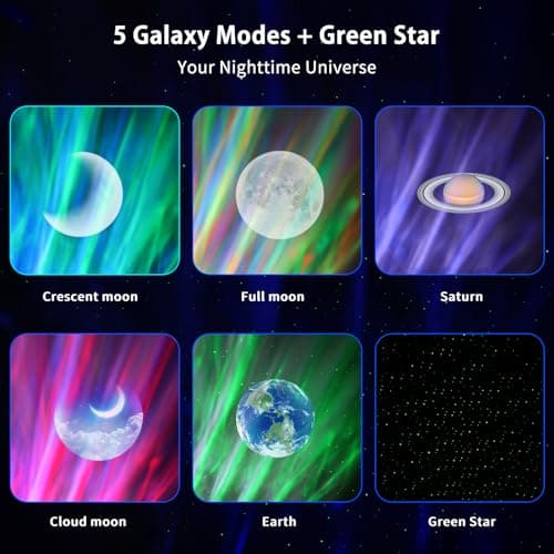 MHAZDZE Galaxy Projector,Galaxy Projector Light for Bedroom,Night Light — view 5