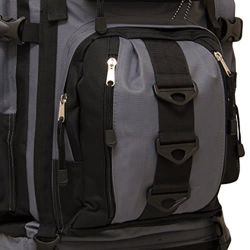 Andes Black/Grey Ramada 120L Extra Large Hiking Camping Backpack/Rucksack Luggage Bag — view 4