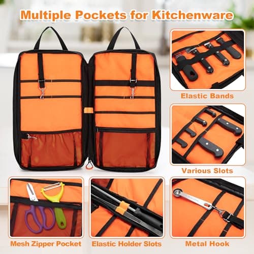 Damero 600D Oxford Knife Bag with 9 Slots(Up to 18'') — view 2