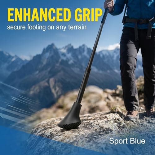 OPVYAEU Set of 8 Rubber Tips for Trekking and Nordic Walking Poles, 4 Wheel Tips and 4 TPR Shoe Tips, Universal Spare Parts with Diameter 11 mm for Poles and Crutches on Asphalt and Dirt — view 6
