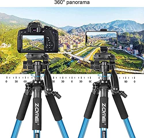 Zomei Q111 Camera Mobile Phone Tripod, Aluminum Travel Tripod47-140cm(Blue) — view 2