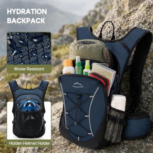 RAINSMORE Hydration Backpack With 2L Hydration Bladder Running Backpack — view 3