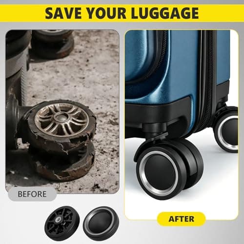 8 Pack 55mm Luggage Wheels Replacement Kit for Suitcase Caster Repair — view 6