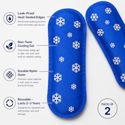 Insulin Cooler Ice Pack, Reusable Gel Ice Packs for Diabetic Insulin & Medication Travel| Non-Toxic, Leak-Proof & TSA-Friendly Cooling Packs| Keeps Insulin Safe with Medicine Cooler Bag, Pack of 2 — view 2