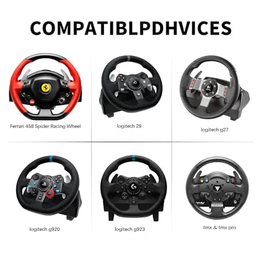 Tiwikunx USB Breakaway Cable Compatible with Logitech G920 G923 G27 G29, Ferrari 458 Spider Racing Wheel Driving Force, Guitar Hero & Xbox USB Plug (Black) — view 4