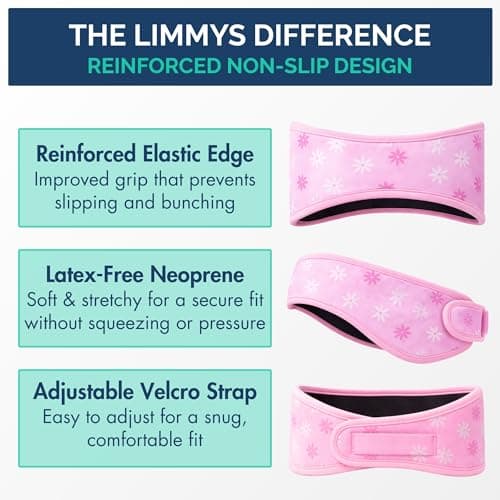 Limmys Swimming Headband for Kids and Adults – Non-Slip Neoprene Ear Band — view 3