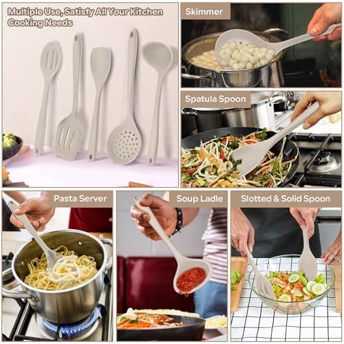 Onader 12Pcs Kitchen Utensil Set, Silicone Cooking Utensils with Holder — view 5