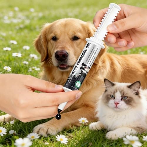 Activated Charcoal for Dogs & Cats | Dog First Aid Kit Essential | Emergency Rescue Remedy| Ready-to-Use Paste (1 Tube (1 FL.OZ))