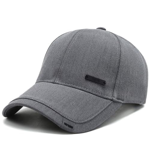 Open Top Visor Cap, for relaxed campus styling, Adjustable Open Crown Sun Visor for men and women, Lightweight Curved Brim Headwear for golf practice, city breaks, yard jobs and (Light Gray, One Size) — view 2