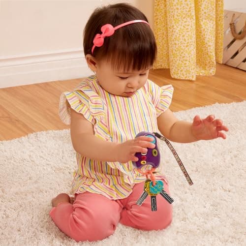 B. toys Toy Car FunKeys with Lights and Sounds, Purple, Pretend Play — view 2