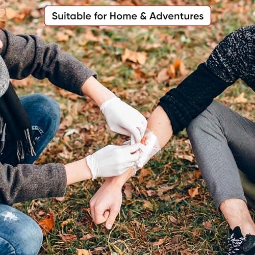 ASAB 68 Piece Travel First Aid Kit for Holiday Home Use Waterproof Easy to Carry Bag with Bandages Scissors Blanket Hiking Car First Aid Kit for Emergency Safety Essentials for Car Camping Work Hiking — view 4