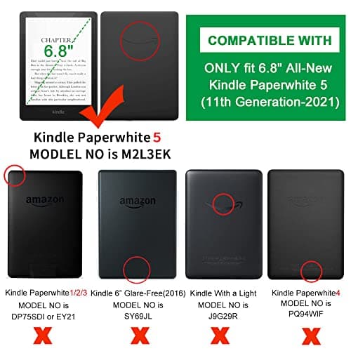 Case for All-New Kindle Paperwhite (11th Generation, 2021 Release) - Slim Fit TPU Gel Protective Cover Case for All-New Kindle Paperwhite E-Reader 6.8" (Yellow) — view 2