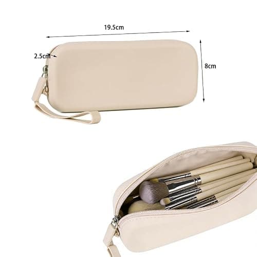 Makeup Brush Holder, Silicone Makeup Bag Portable — view 3