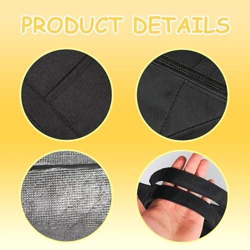 20L Foldable Cooler Bags with Zipper, Insulated Leakproof Portable — view 3