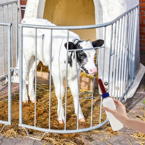 Calf Milk Bottle, 500ml Plastic Lamb Feeding Bottle with Nipple, Baby Livestock Milk Feeder Bottles, Lamb Nursing Bottles for — view 3