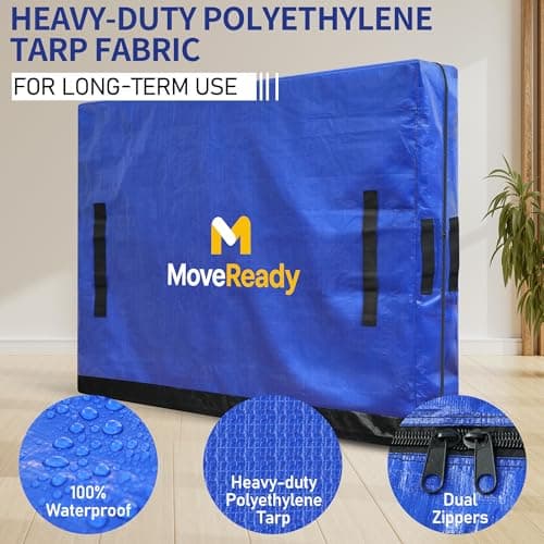 King Size Mattress Bag for Moving, Tarp Fabric Mattress Cover for Moving — view 4