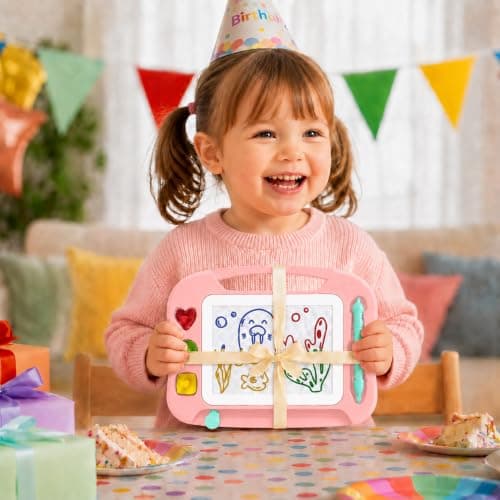 SGILE Magnetic Drawing Board Kids, Toddler Travel Toy Pad, Standard 25x18cm — view 2