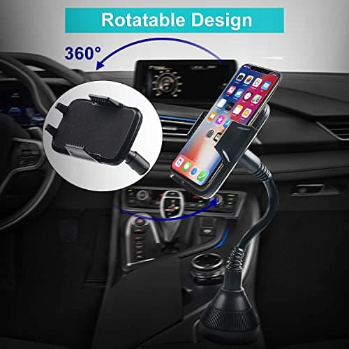 AMIGOB Cup Holder Phone Mount Adjustable Car Phone Holder Cup Holder Cell Phone of Smart Phone — view 6