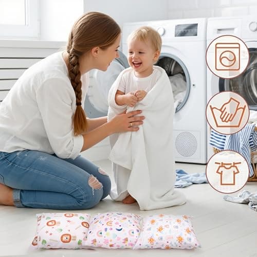 GSrenyu 3 Pcs Wet Bag Waterproof Wet Dry Bags, Reusable Nappy Bag Organiser — view 5