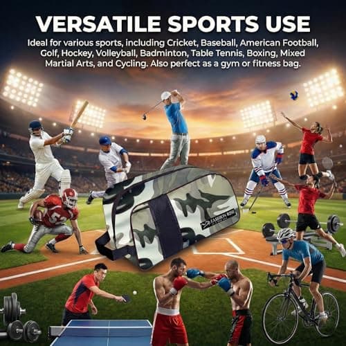Waterproof Sports Boot/Shoe/Travel Bag for Football Cricket Rugby Golf Toiletry Gym for Men/Women (Camo Grey) — view 4