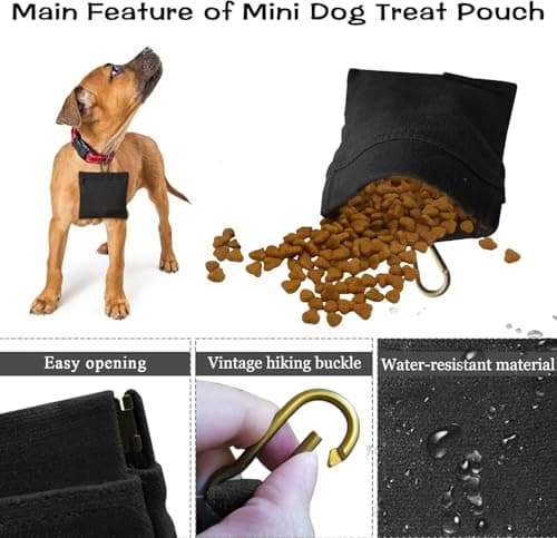 Sheryl&Rain Dog Treat Pouch, Dog Treat Bag with Carabiner, Magnetic Closure — view 6
