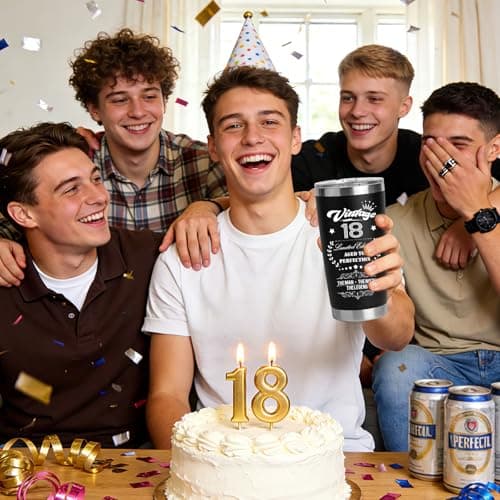 Joybble Gifts for Boys, Boys 18th Birthday Gifts, Unusual Gift Ideas for Him, 20oz Stainless Steel Travel Tumbler Gift Set for Men, Cool 6 in 1 Multitool Pen Gadgets Presents for Son Grandson — view 2