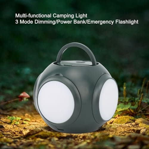 Fauitay LED Portable Camping Light USB Rechargeable 10000mAh Power Bank Expandable 360 Degree Lighting with Strong Beam for Tent Flashlight Emergency Hiking Fishing — view 3